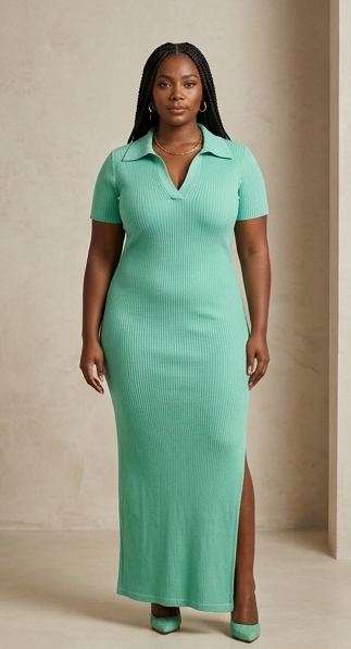 Robe "Bleu Impérial" – Mini Robe Galbante & Fente Coquine