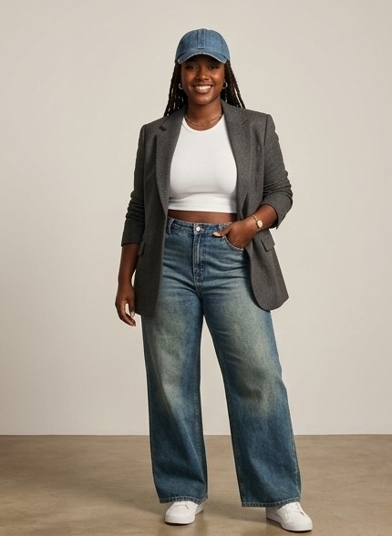 IND-005-ICF Jean Taille Haute & Jambes Larges