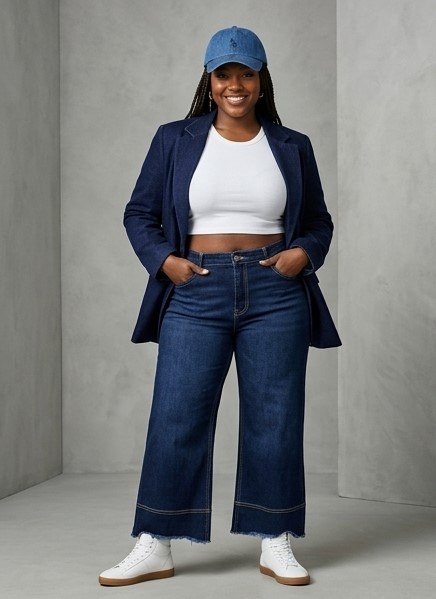 IND-005-ICF Jean Taille Haute & Jambes Larges
