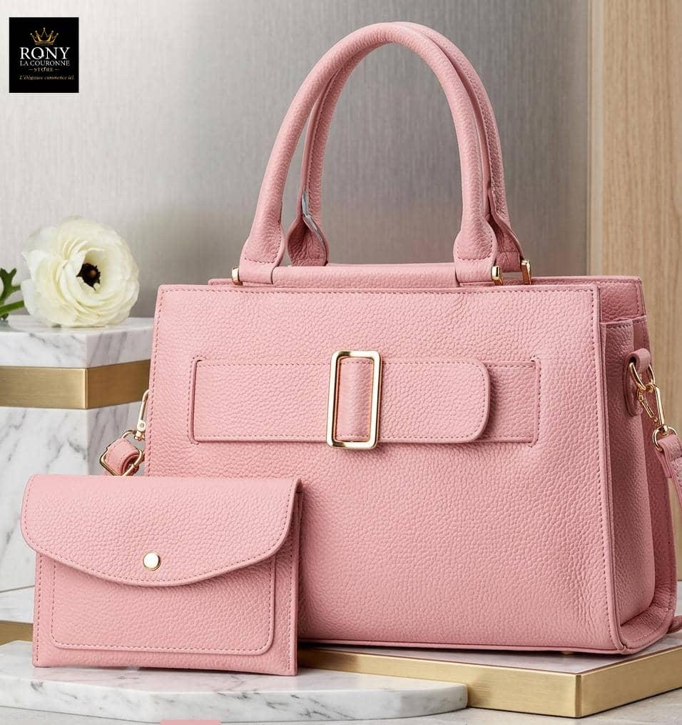 Sac Douceur Rose & Sa Pochette