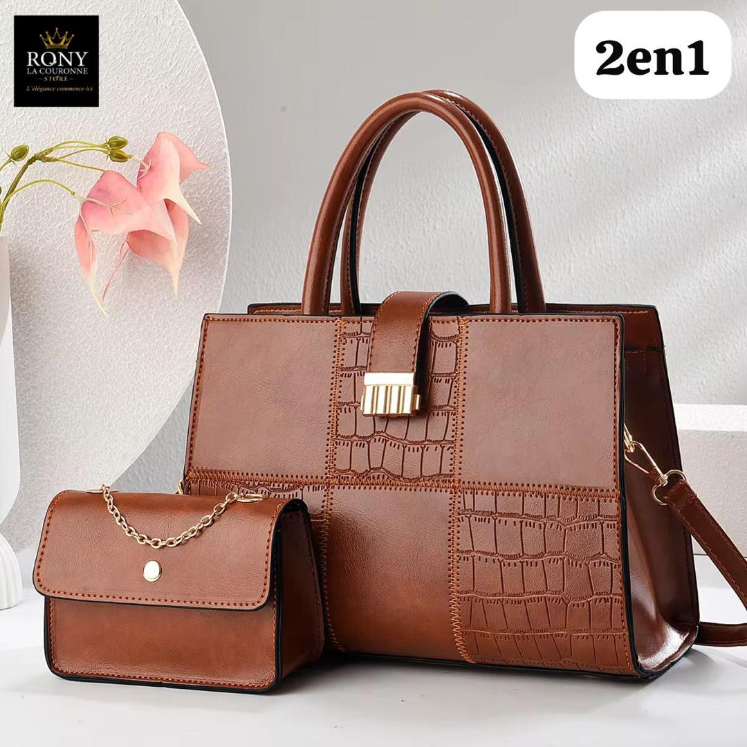 Sac Combo Madame la Directrice & Effet Croco Prestige