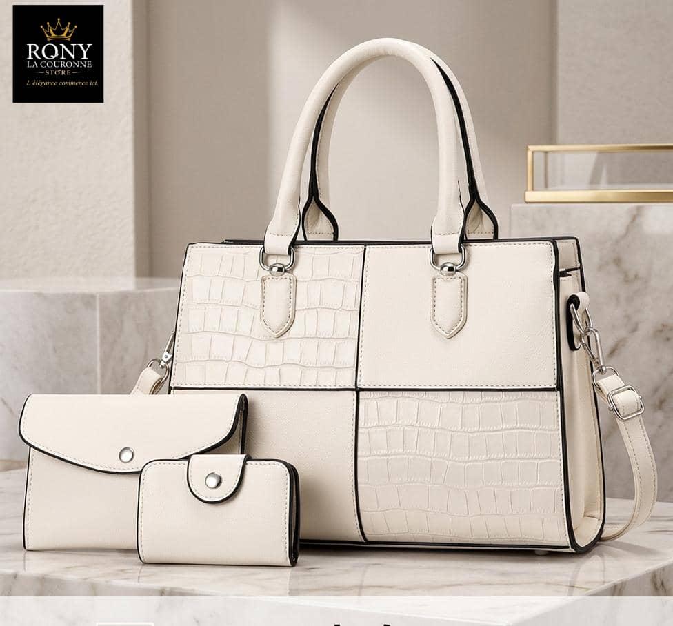 Le sac blancTrio Prestige Mami Kapo Ses Deux Pochettes