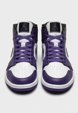 La Basket noire & Lacets Violets